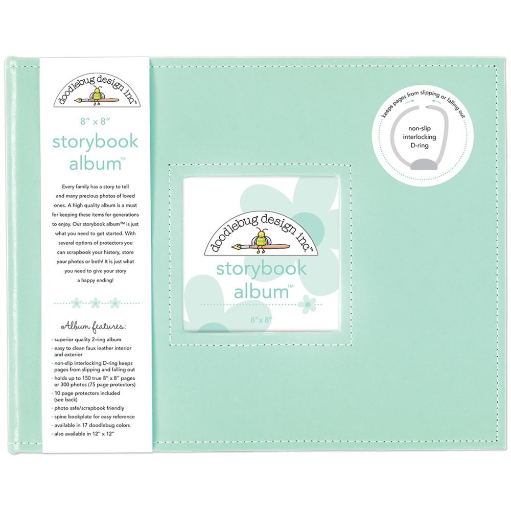 Doodlebug Storybook Album - 8 x 8 in. Lily White
