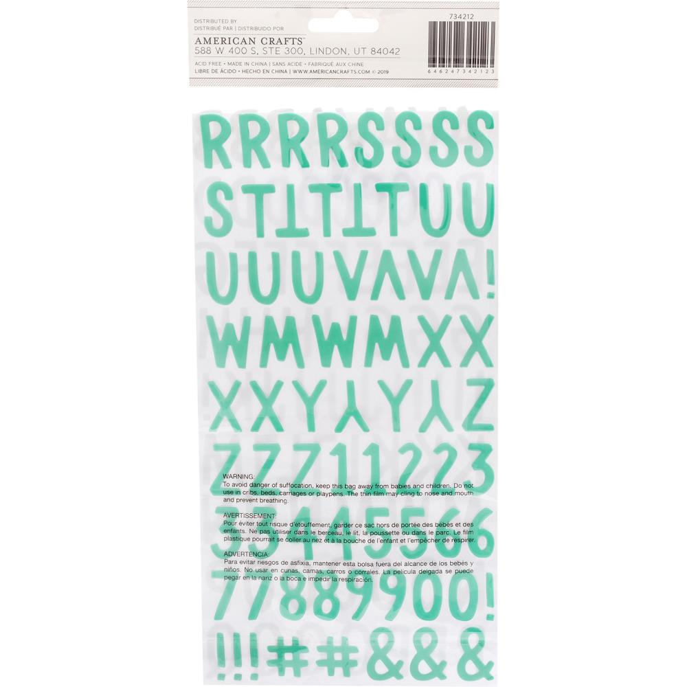 American Crafts Thickers Evergreen and Holly Alphabet Stickers – Cheap  Scrapbook Stuff