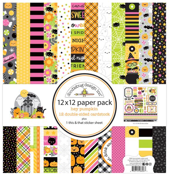 Doodlebug Design - Hey Pumpkin  - 12x12 Collection Paper Pack