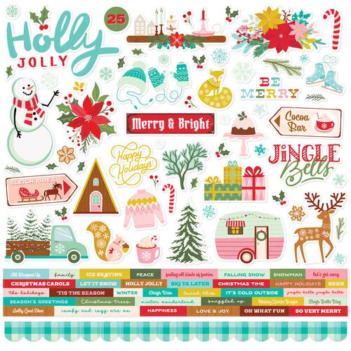 Simple Stories - Snow Pine Lodge - Cardstock Sticker Sheet