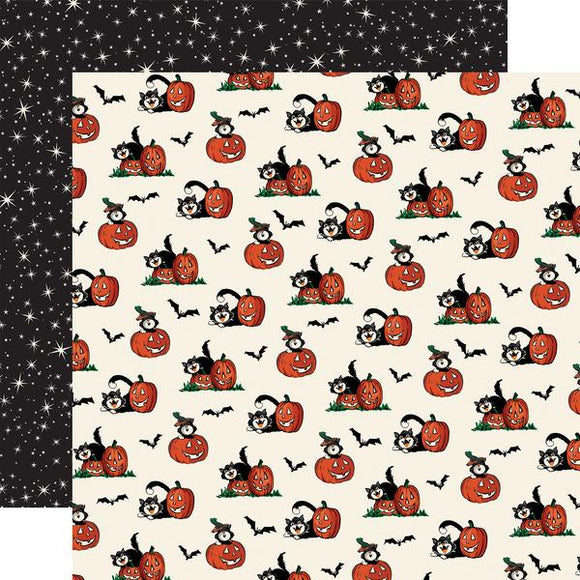 Carta Bella - Halloween Fun - Bats Cats & Pumpkins - 12x12 Cardstock