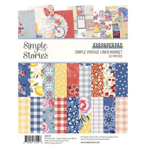 Simple Stories - Simple Vintage Linen Market  - 6x8 Pad