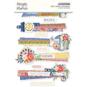 Simple Stories - Simple Vintage Linen Market - Sticker Book