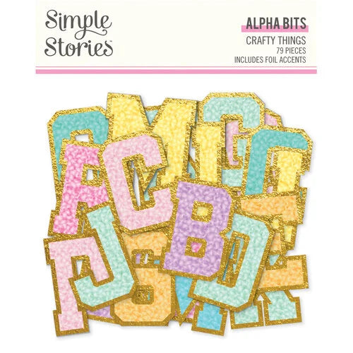 Simple Stories - Crafty Things - Alpha Bits & Pieces