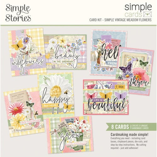 Simple Stories - Simple Vintage Meadow Flowers - Simple Cards Kit