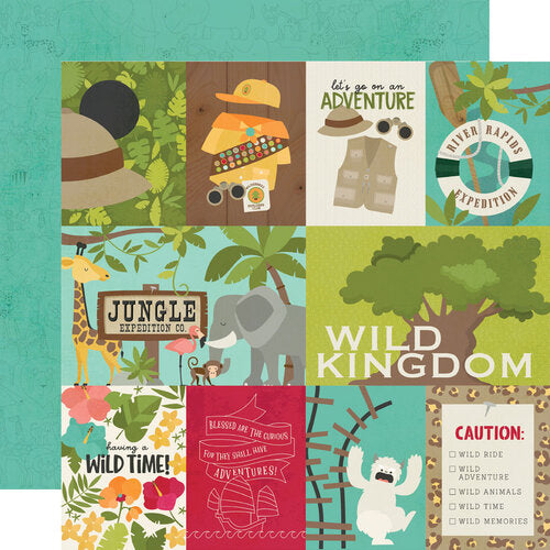 Simple Stories - Say Cheese Wild - Elements 1 - 12x12 Cardstock Paper