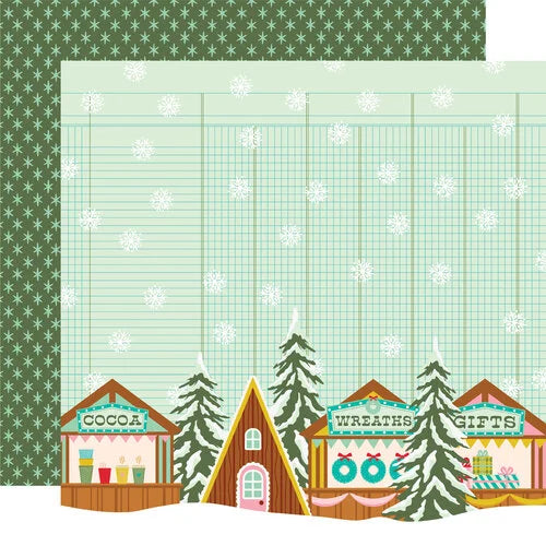 Simple Stories - Snow Pine Lodge - Festive Days - 12x12 Cardstock