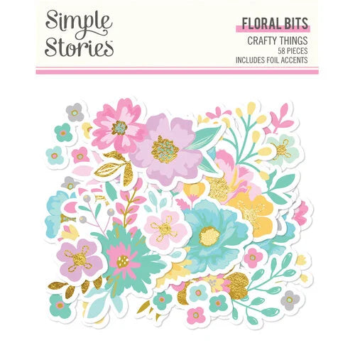 Simple Stories - Crafty Things - Floral Bits & Pieces