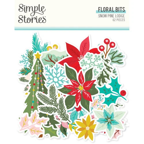 Simple Stories - Snow Pine Lodge - Floral Bits & Pieces