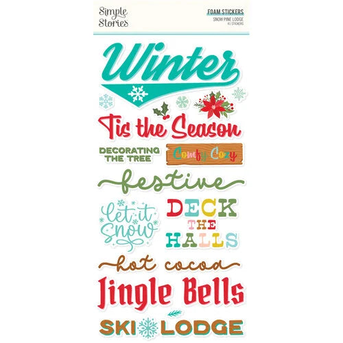 Simple Stories - Snow Pine Lodge - Foam Stickers