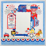 Doodlebug Design - Hometown USA Layout & Card Kit