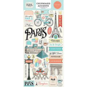 Carta Bella - Paris Chipboard