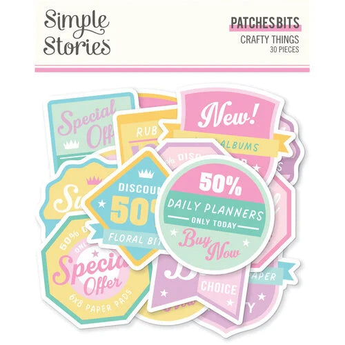 Simple Stories - Crafty Things - Patches Bits & Pieces