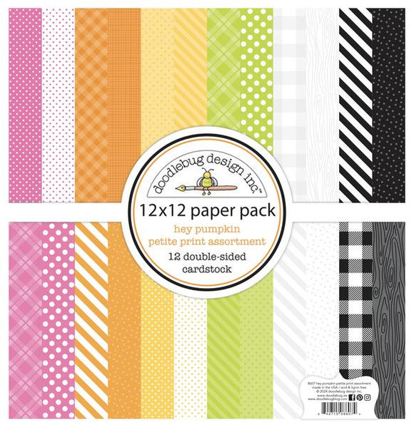 Doodlebug Design - Hey Pumpkin - Petite Prints Assortment Pack