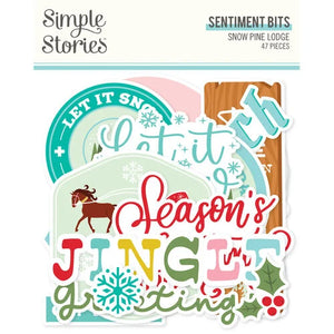 Simple Stories - Snow Pine Lodge - Sentiment Bits & Pieces