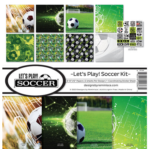 Reminisce - Let's Play! Soccer 12x12 Collection Kit