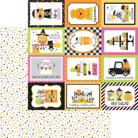 Doodlebug Hey Pumpkin - Double-Sided 12x12 Cardstock - Sprinking of Fun